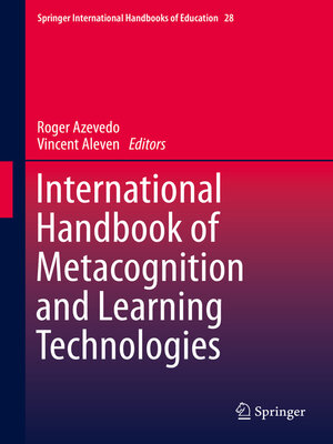 cover image of International Handbook of Metacognition and Learning Technologies